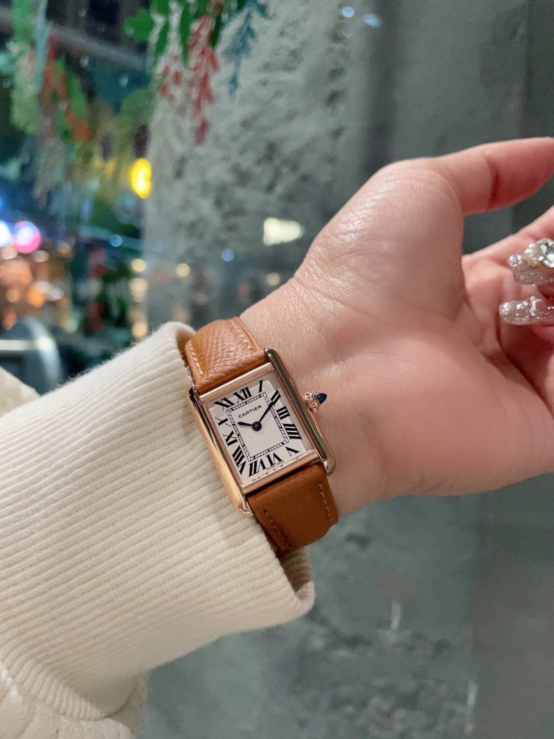 13344678554985395 TANK MUST PINK GOLD BROWN EPSOM LEATHER