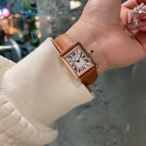 13344678556482065 TANK MUST PINK GOLD BROWN EPSOM LEATHER