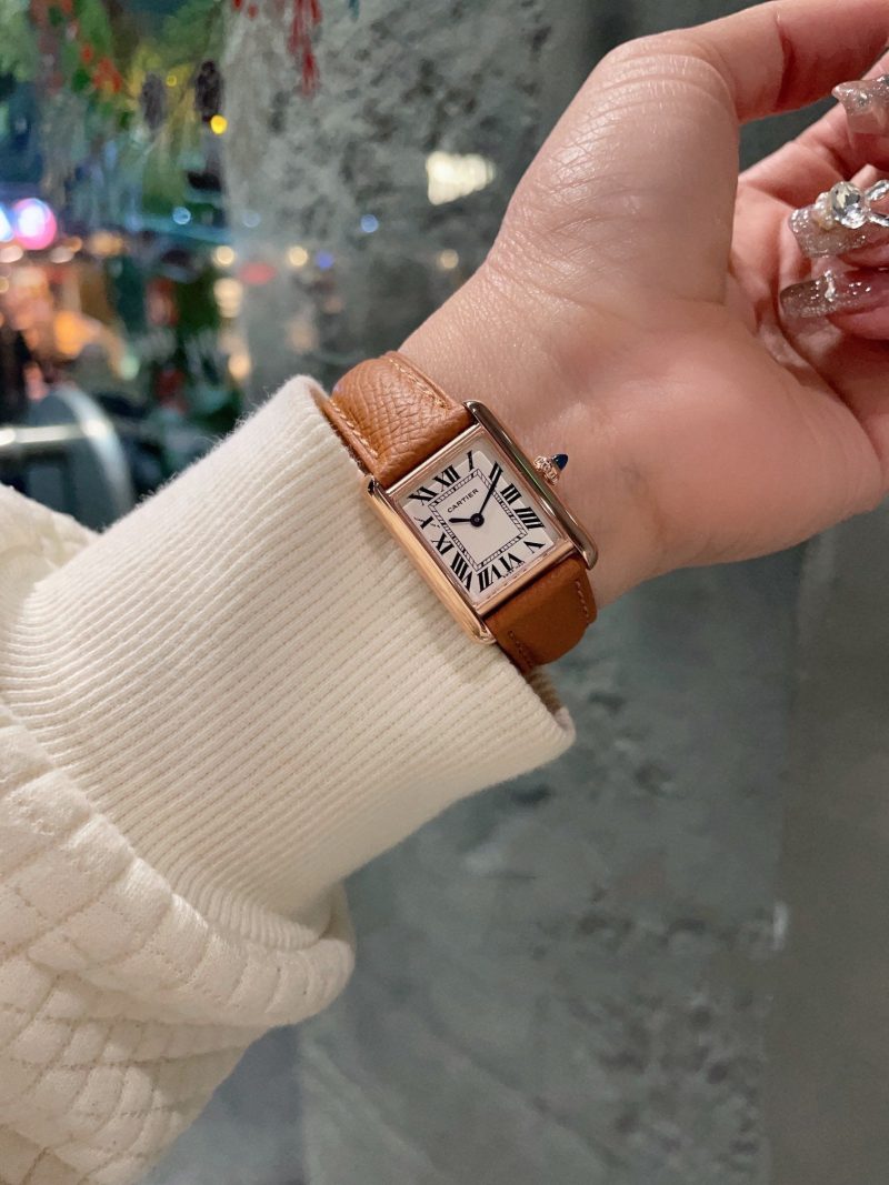 13344678556482065 TANK MUST PINK GOLD BROWN EPSOM LEATHER