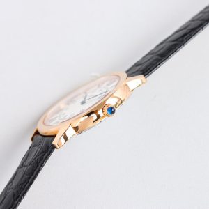 RONDE SOLO PINK GOLD BLACK LEATHER