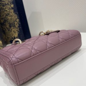 SMALL LADY D-JOY 22 PURPLE LAMBSKIN