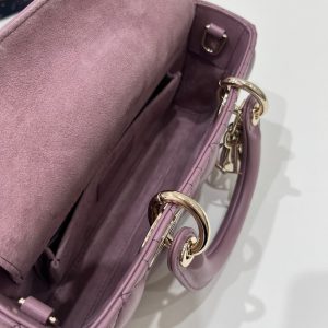 SMALL LADY D-JOY 22 PURPLE LAMBSKIN