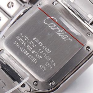 SANTOS LADY 35.1MM STEEL CASE BLUE DIAL