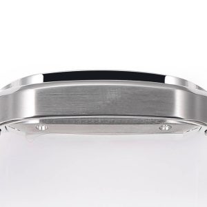 SANTOS LADY 35.1MM STEEL CASE BLUE DIAL