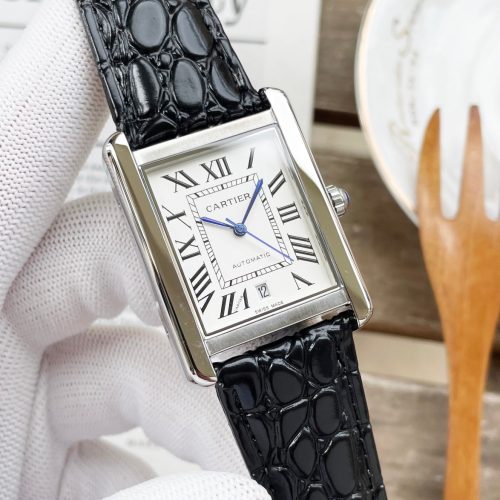 TANK MUST 31 LARGE SIZE STEEL CASE CROCODILE LEATHER