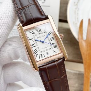 TANK MUST 31 LARGE SIZE PINK GOLD CASE CROCODILE LEATHER