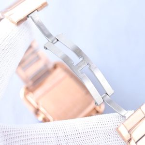 TANK ANGLAISE 30 PINK GOLD DIAMOND BEZEL