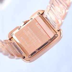 TANK ANGLAISE 30 PINK GOLD DIAMOND BEZEL