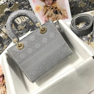 13350396880883942_36d569f1-7525-415d-8b24-0024b5fc63e7 MEDIUM LADY D-LITE 24 GRAY CANNAGE EMBROIDERY