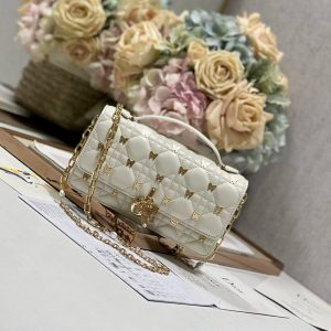13350630705857078_4762b884-242e-4007-a064-be164621d316 MISS LADY 21 BUTTERFLY STUD WHITE LAMBSKIN