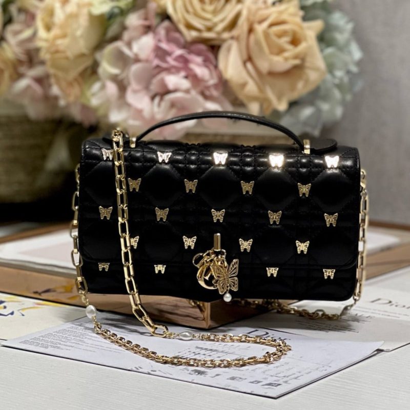 13350630727843569_6f04e084-d17c-444e-bfcb-0d8336c7d868 MISS LADY 21 BUTTERFLY STUD BLACK LAMBSKIN