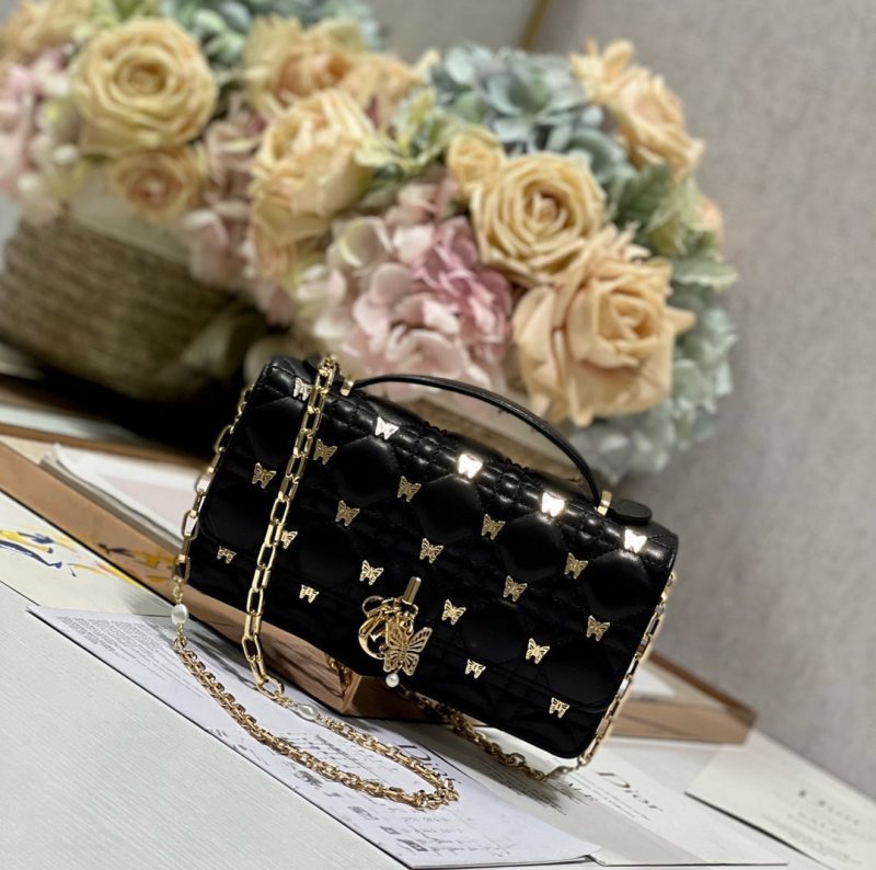 13350630740261802_7641bb38-38ab-48fc-a524-657baf6d2cf4 MISS LADY 21 BUTTERFLY STUD BLACK LAMBSKIN