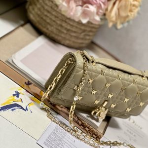 13350630789892242_3fe6f2e6-c8d3-457a-a5d9-ef8dbfdb91d4 MISS LADY 21 BUTTERFLY STUD OLIVE LAMBSKIN