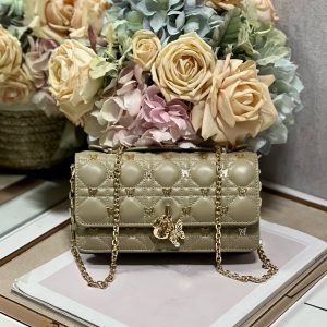 13350630800745558_ff02d4f4-861d-424f-95d6-9851c320574c MISS LADY 21 BUTTERFLY STUD OLIVE LAMBSKIN