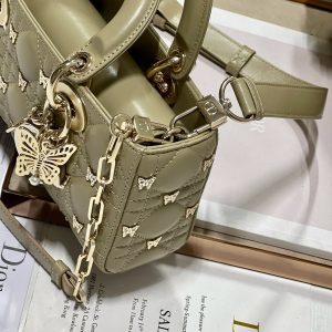 13350631169801903_68ddee4e-5a32-42dd-b6b1-517ce57adc55 SMALL LADY D-JOY 22 BUTTERFLY STUD OLIVE LAMBSKIN