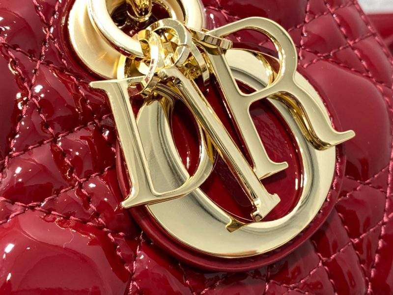 13350670354450416_bdcc1d76-e8a2-4dbd-aac9-8f7b2055f2e8 SMALL LADY D-JOY 22 RED PATENT CALFSKIN