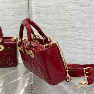 13350670356179948_113d6ed3-f172-47bb-927e-67af3f981309 SMALL LADY D-JOY 22 RED PATENT CALFSKIN