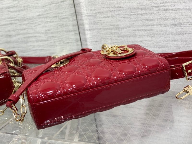 13350670359330011_5cdb4bc4-3b3a-45b6-9f75-a14109f9ed32 SMALL LADY D-JOY 22 RED PATENT CALFSKIN