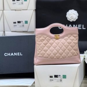 CC 25P Mini 31 Bag in Pink Lambskin and Suede