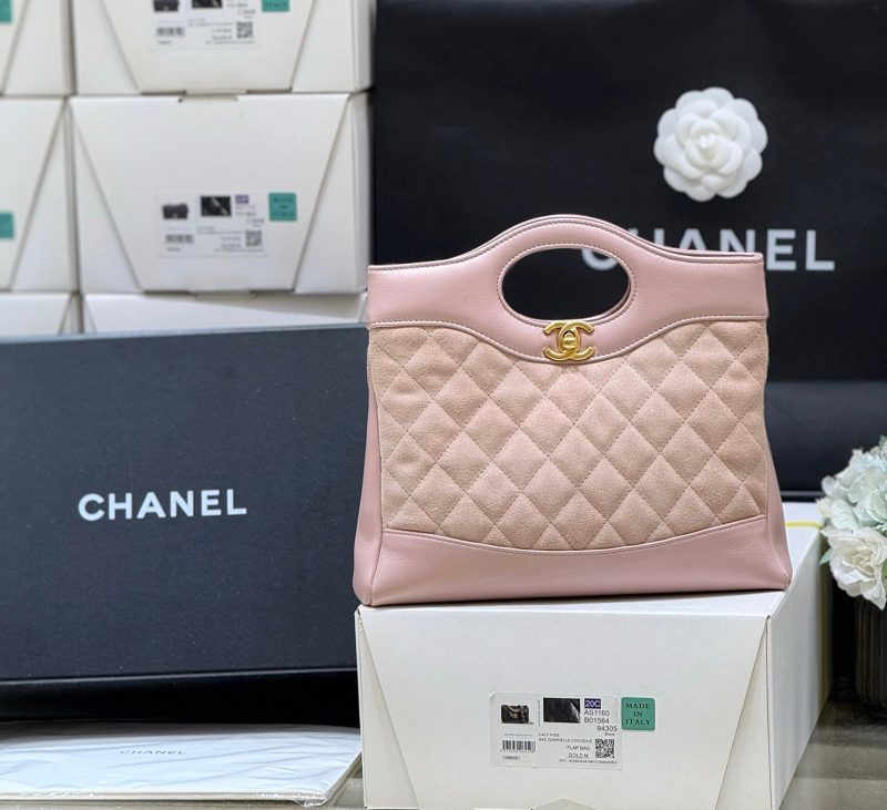 CC 25P Mini 31 Bag in Pink Lambskin and Suede
