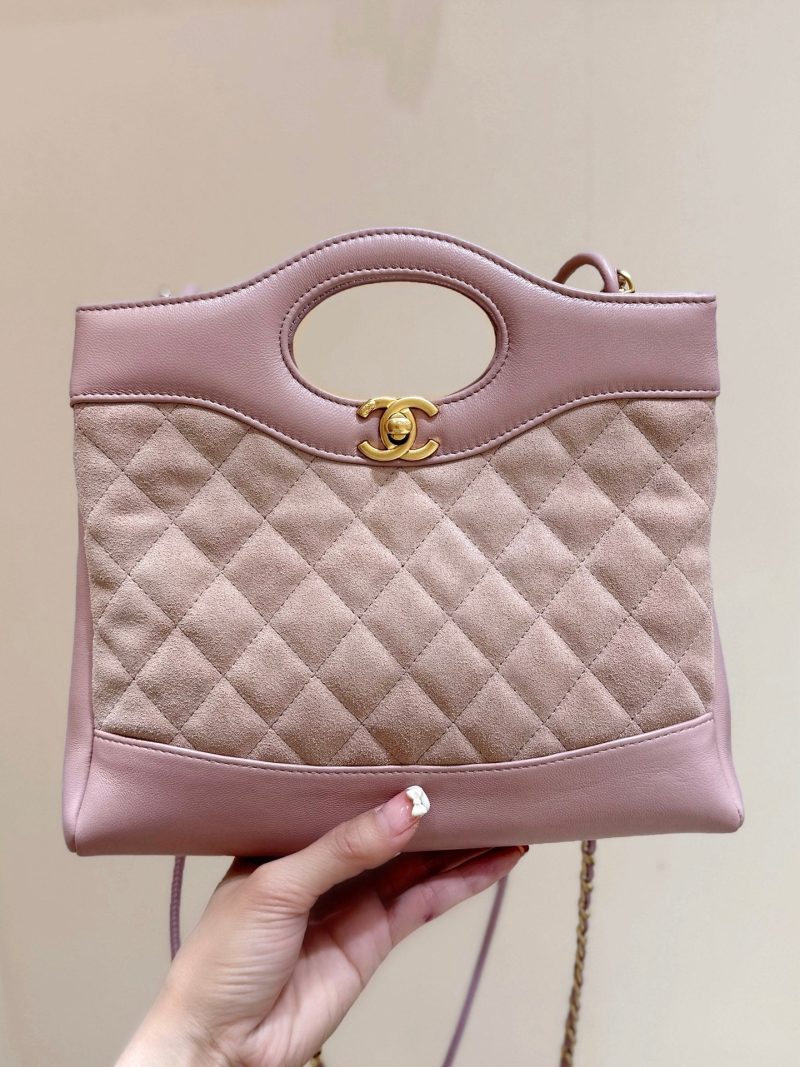 CC 25P Mini 31 Bag in Pink Lambskin and Suede