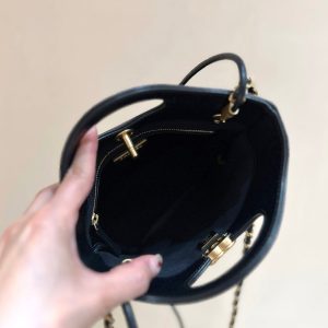 CC 25P Mini 31 Bag in Black Lambskin and Suede