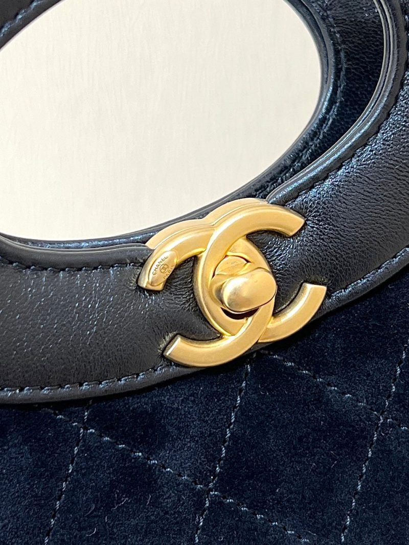 CC 25P Mini 31 Bag in Black Lambskin and Suede