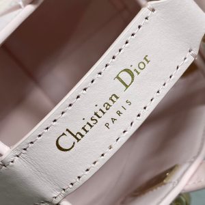 CD Toujours Vertical Small Built-In Lucky Charm Chain 18cm Pink Lambskin