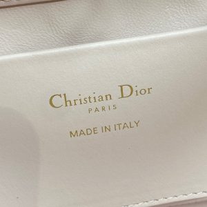 CD Toujours Vertical Small Built-In Lucky Charm Chain 18cm Pink Lambskin