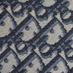 MONTAIGNE MEDIUM 24 BUCKET BAG IN BLUE OBLIQUE JACQUARD CALFSKIN