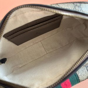 13406566857452457 GG Ophidia GG Mini Handbag 20cm Grey and Brown Supreme Canvas