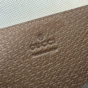 GG Ophidia Small Shoulder Bag 24cm Grey and Brown GG Supreme Canvas