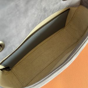 13406567522629370 GG Marmont Double-G 22cm Gray Suede