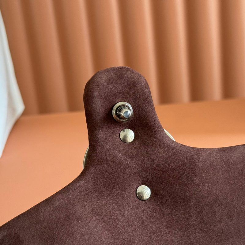 13406567577231779 GG Marmont Double-G 22cm Matte Brown Suede