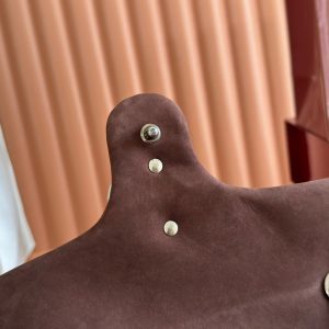 13406567601005691 GG Marmont Double-G 26cm Matte Brown Suede