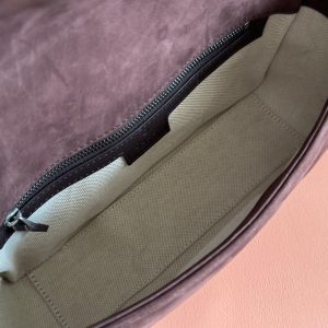 13406567604586996 GG Marmont Double-G 26cm Matte Brown Suede