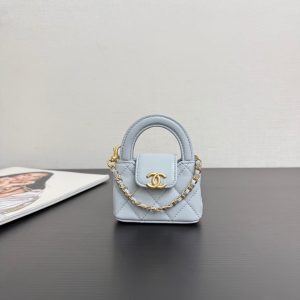 CC 26 Mini Kelly Bag 10 Blue in Sheepskin