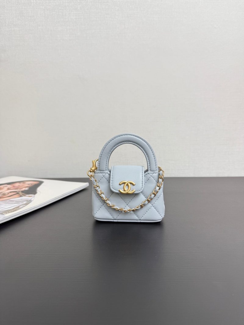 CC 26 Mini Kelly Bag 10 Blue in Sheepskin