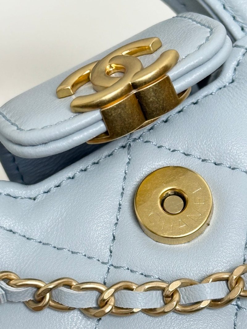 CC 26 Mini Kelly Bag 10 Blue in Sheepskin