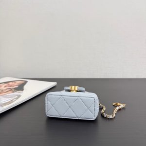 CC 26 Mini Kelly Bag 10 Blue in Sheepskin