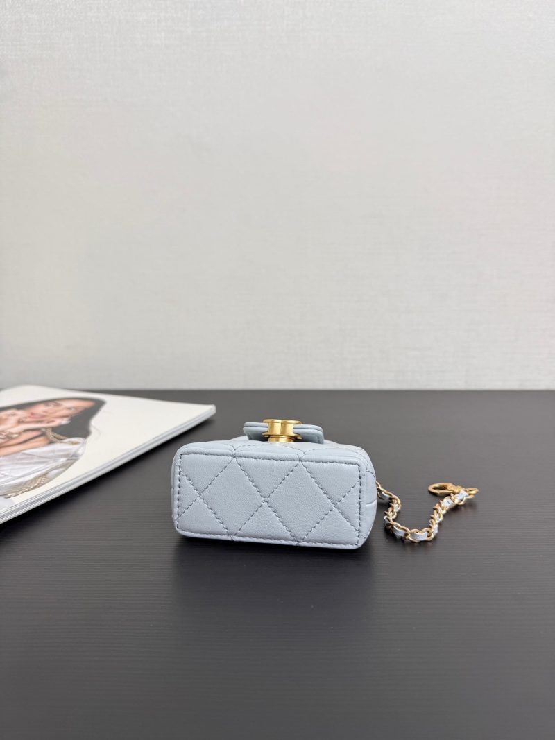 CC 26 Mini Kelly Bag 10 Blue in Sheepskin