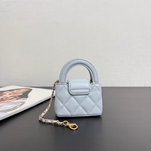 CC 26 Mini Kelly Bag 10 Blue in Sheepskin