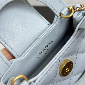 CC 26 Mini Kelly Bag 10 Blue in Sheepskin