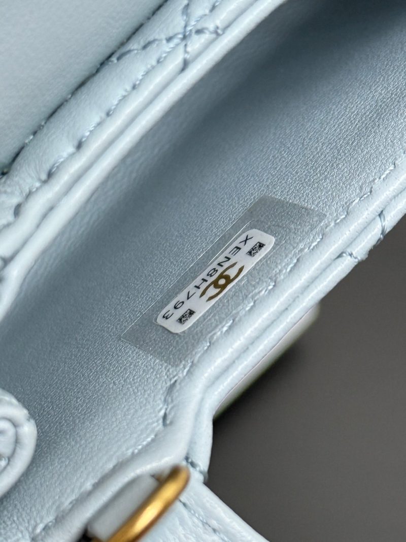 CC 26 Mini Kelly Bag 10 Blue in Sheepskin