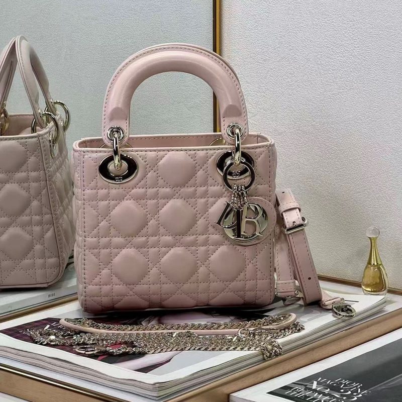 CD Sac Lady Dior Power Pink Lamskin