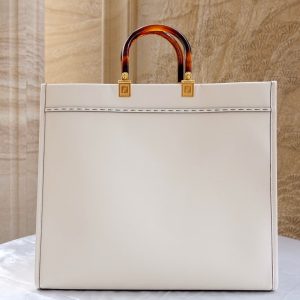 20200730_i1596086196_6632_1_jpg_07c34f51-f88e-4df0-b8f2-49f7c93c7150 Fendi Sunshine Large Bag 40.5 White Leather