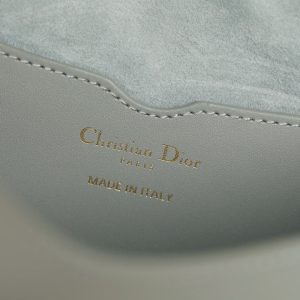 MEDIUM CD BOBBY 22CM DARK GREY CALFSKIN GOLD HARDWARE