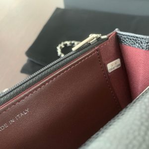 WOC 19CM BLACK CAVIAR SILVER HARDWARE