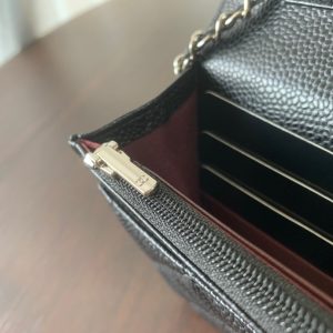 WOC 19CM BLACK CAVIAR SILVER HARDWARE