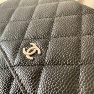 WOC 19CM BLACK CAVIAR SILVER HARDWARE